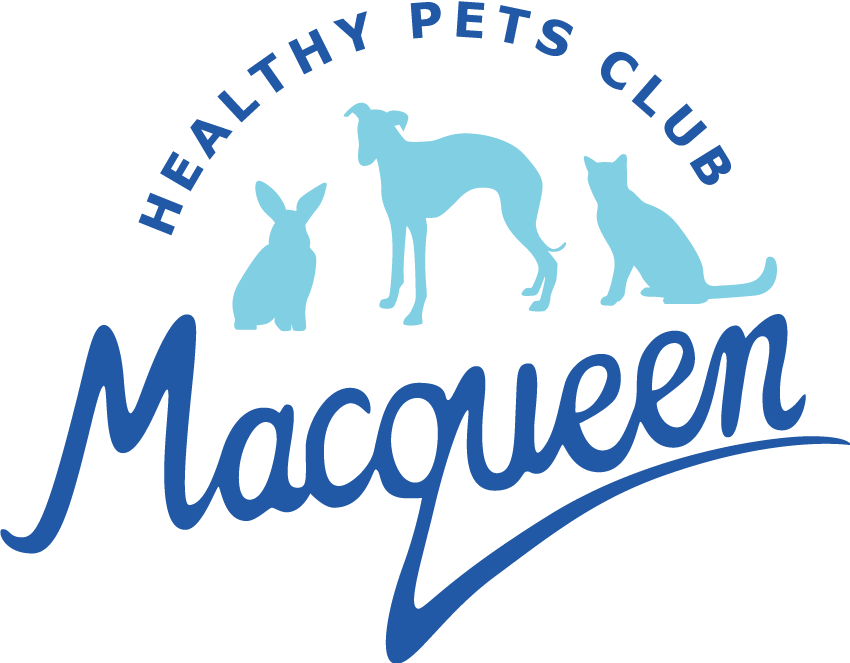 Macqueen vets healthy pets club logo